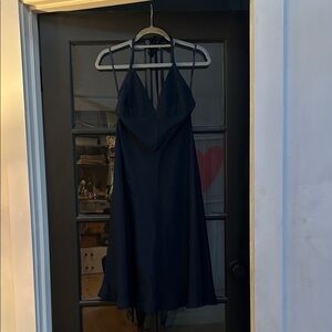 J. Crew Navy Backless Dress